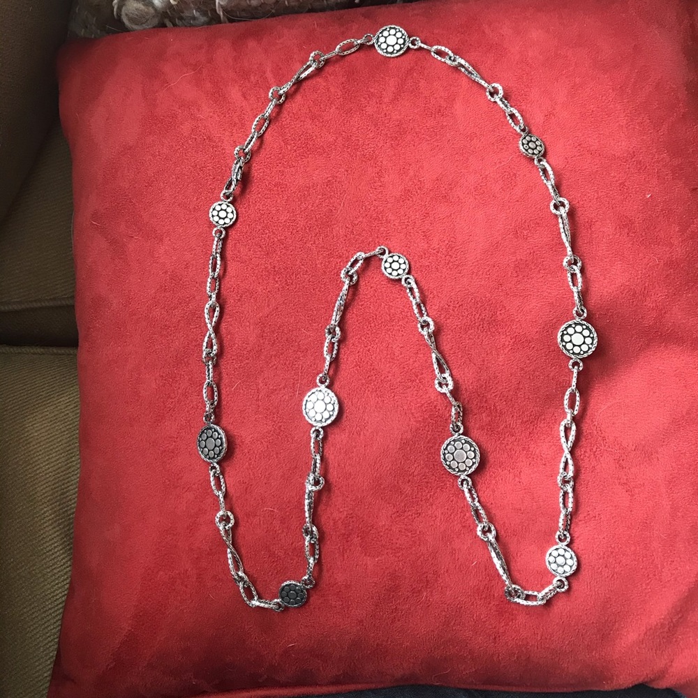 John Hardy dot silver necklace